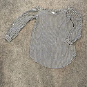 Xs Cabi off the shoulder dress shirt